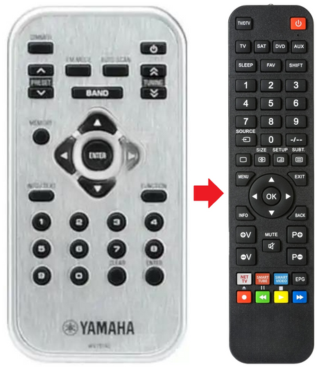 TD500 YAMAHA afstandsbediening - productfoto