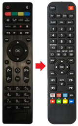 TDSC330BU TELEFUNKEN afstandsbediening - productfoto