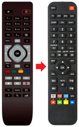TECHNICOLOR-DSI810 OTE TV afstandsbediening - productfoto