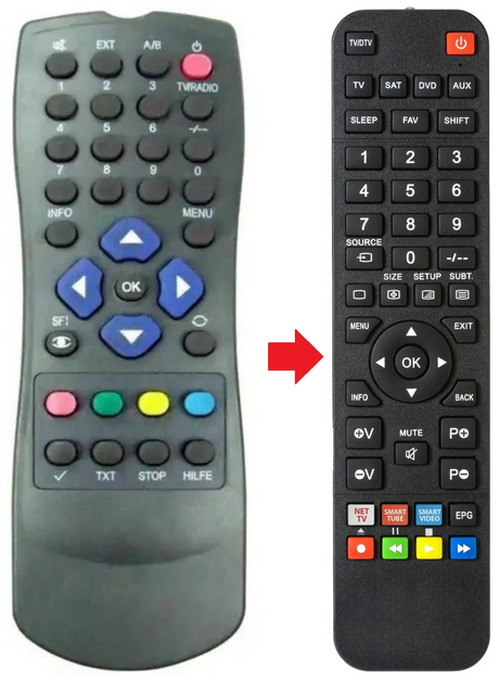 TELEDIGI-1S TELESTAR afstandsbediening - productfoto