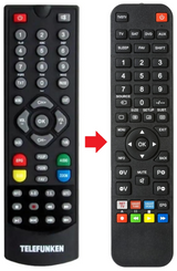 TF500HD TELEFUNKEN afstandsbediening - productfoto