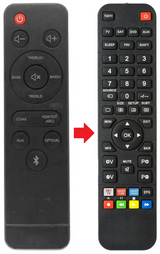 TH-D437H JVC afstandsbediening - productfoto