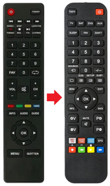 THR7630 FRANSAT afstandsbediening - productfoto