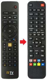 TIMVISION-BOX TELECOM afstandsbediening - productfoto
