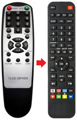 TLCD26S TELEFUNKEN afstandsbediening - productfoto