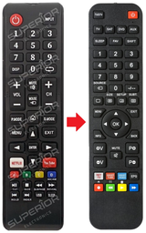 TLEDDS-40FHD TELEFUNKEN afstandsbediening - vergelijking