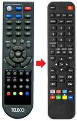 TLH10B TELECO afstandsbediening - productfoto