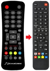 TNT1226-MPEG4 SCHAUB LORENZ afstandsbediening - productfoto