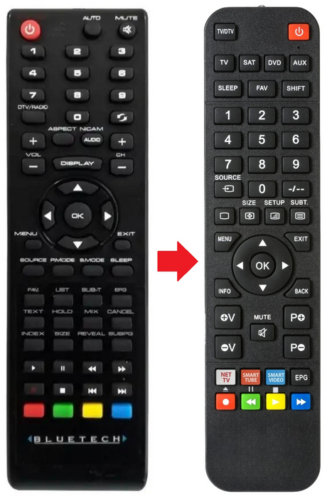 TQT03210 BLUETECH afstandsbediening - productfoto