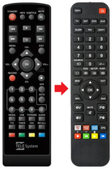 TS3010HD TELESYSTEM afstandsbediening - productfoto