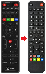 TS4000 TELESYSTEM afstandsbediening - productfoto