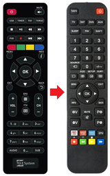 TS4020 TELESYSTEM afstandsbediening - productfoto