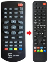 TS6003 TELESYSTEM afstandsbediening - productfoto
