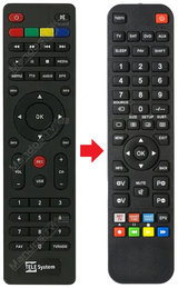 TS6808E-V-2 TELESYSTEM afstandsbediening - productfoto