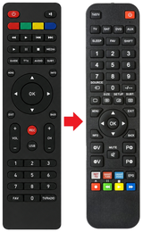 TS6808E (V. 2) TELESYSTEM afstandsbediening - vergelijking