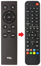 TS7010 TCL afstandsbediening - productfoto