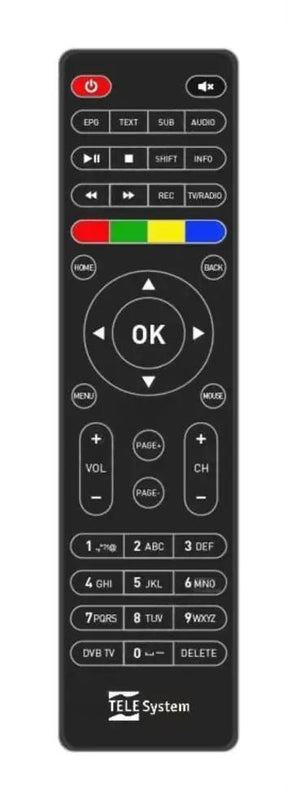 TSUP-4K TELESYSTEM afstandsbediening