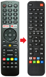 Afstandsbediening geschikt voor VIVAX TV-32LE131T2S2SM productfoto