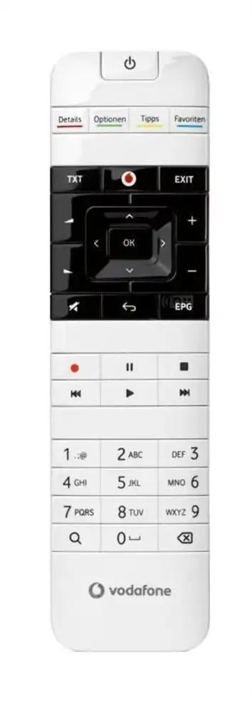 TV-CENTER VODAFONE afstandsbediening