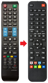 TV-EC43T2-SMART ECOLUX afstandsbediening - productfoto