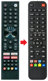 TV3223HDA11 SELECO afstandsbediening - productfoto