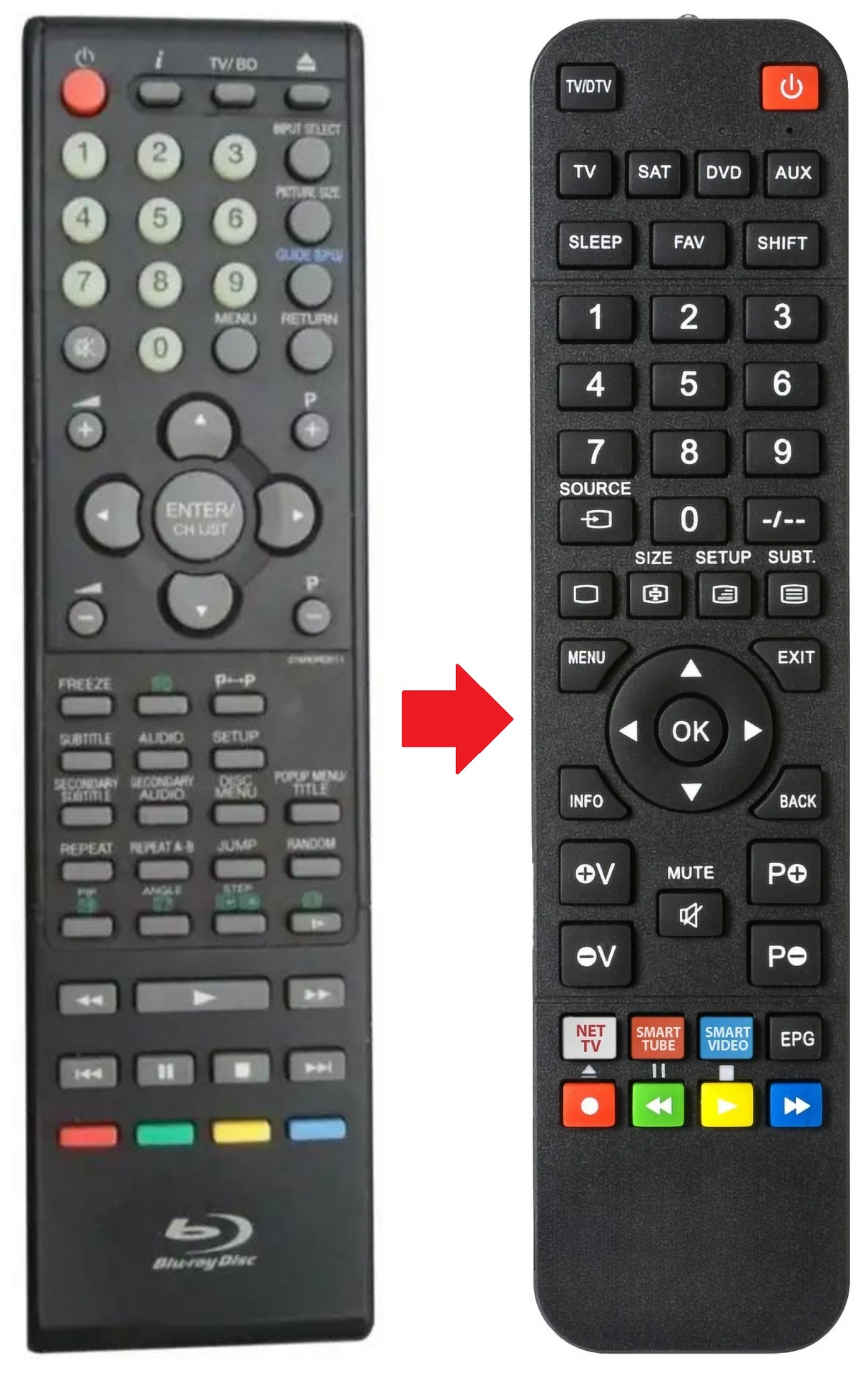 TV32FX555BD ORION afstandsbediening - productfoto