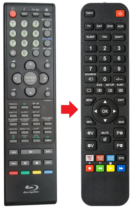TV32FX555BD ORION afstandsbediening - productfoto