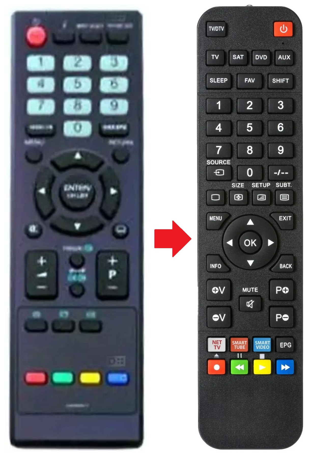 TV40FX6900 ORION afstandsbediening - productfoto