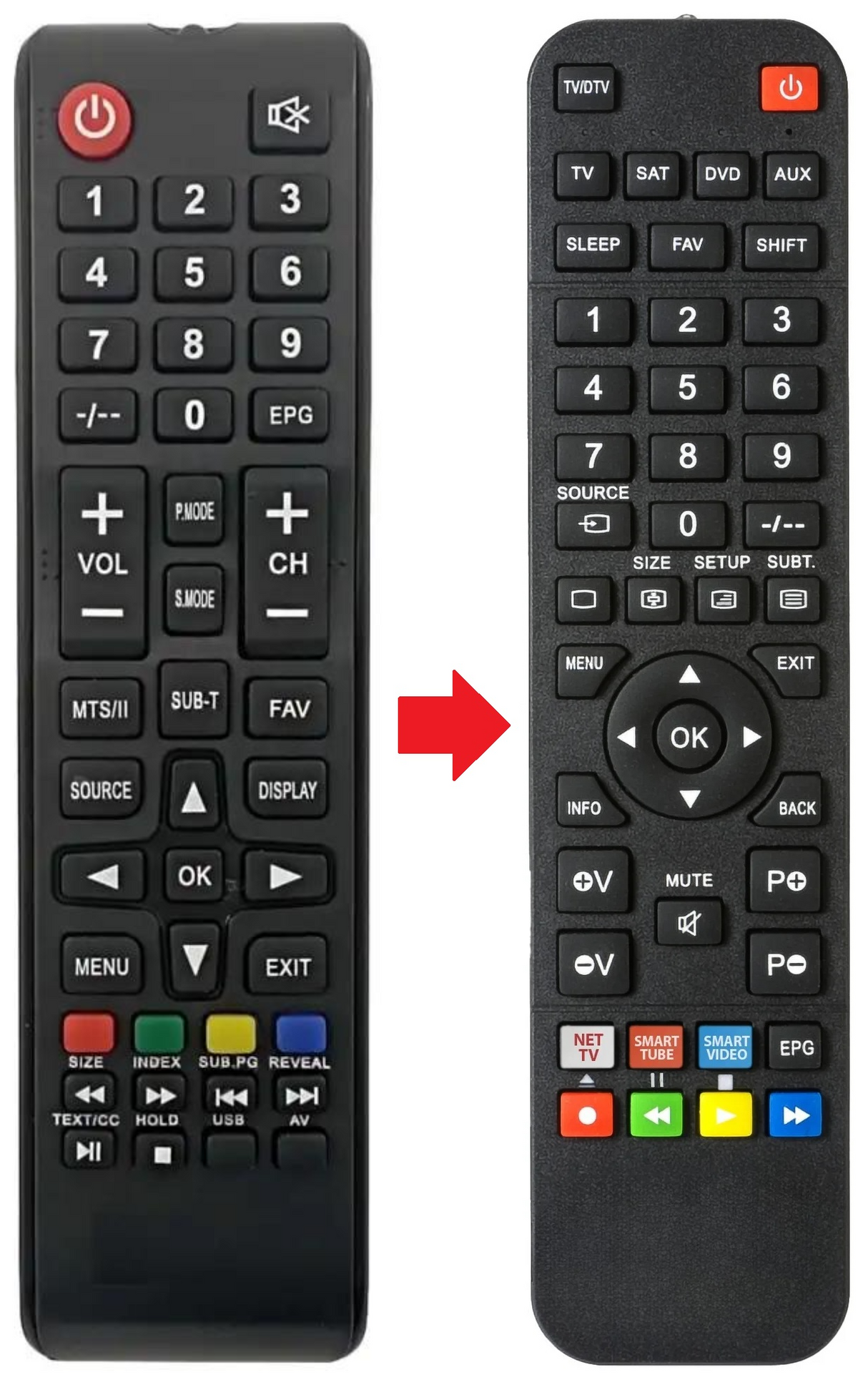 TV40SV5 WINSTAR afstandsbediening - productfoto