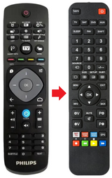 TV5011 PHILIPS afstandsbediening - productfoto