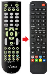 TVIX-HD-M6600N DVICO afstandsbediening - productfoto