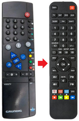 TVP-762 GRUNDIG afstandsbediening - productfoto