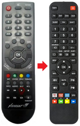 TVS5500-HD VISIOSAT afstandsbediening - productfoto