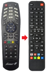 TVT250HD VISIOSAT afstandsbediening - productfoto