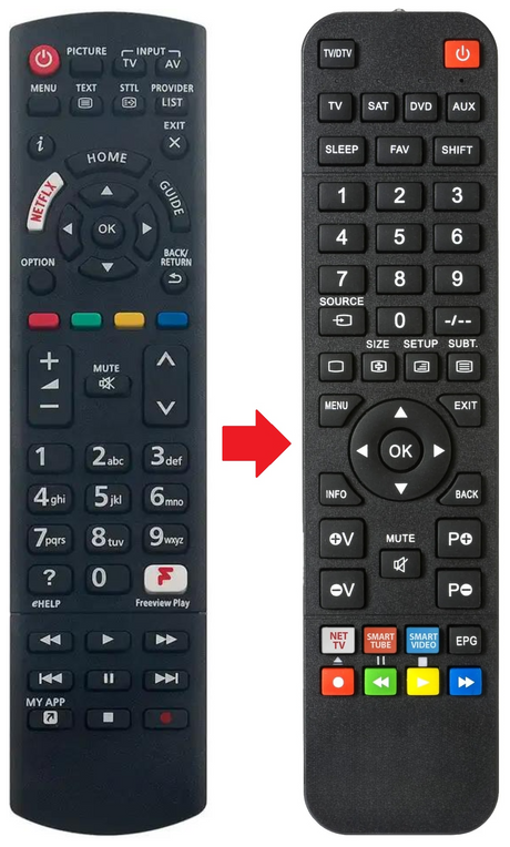 TX-24FS500B PANASONIC afstandsbediening - productfoto