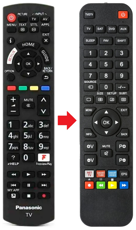 TX-32FS503 PANASONIC afstandsbediening - productfoto