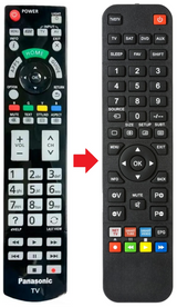 TX-42GT60E PANASONIC afstandsbediening - productfoto