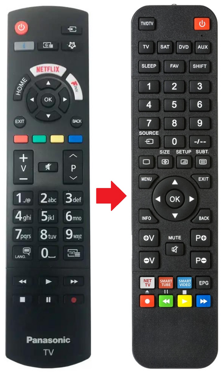 TX-50GX550B PANASONIC afstandsbediening - productfoto