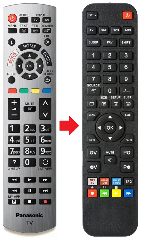 TX-50HX810E PANASONIC afstandsbediening - productfoto