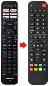 TX-65JXW944 PANASONIC afstandsbediening - productfoto