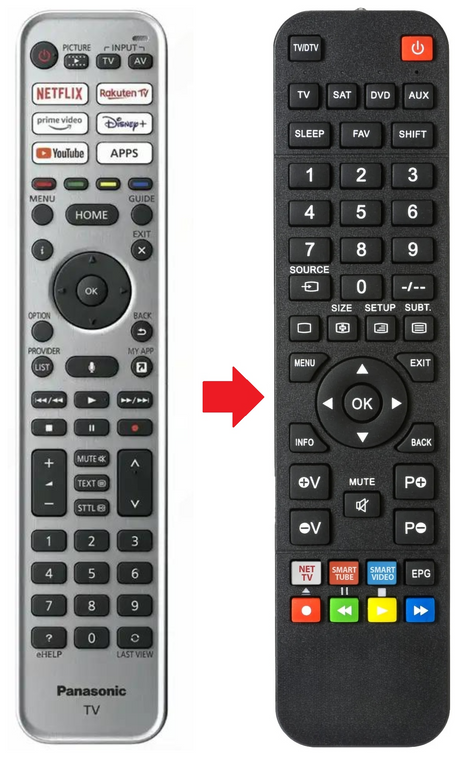 TX-65JZW984 PANASONIC afstandsbediening - productfoto