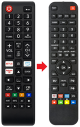 UE27F6000F SAMSUNG afstandsbediening - vergelijking