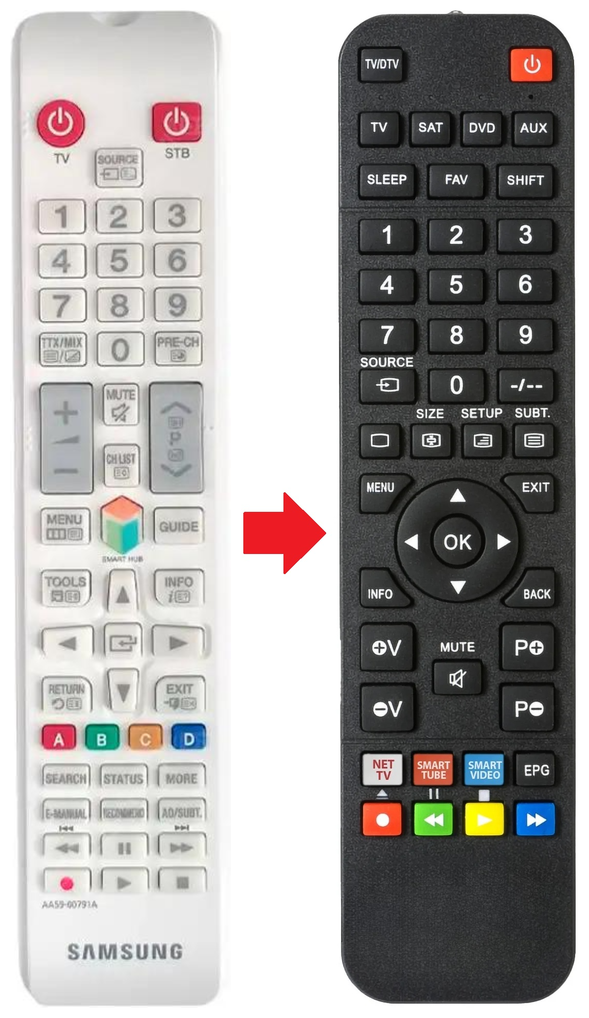 UE32F4500 SAMSUNG afstandsbediening - productfoto