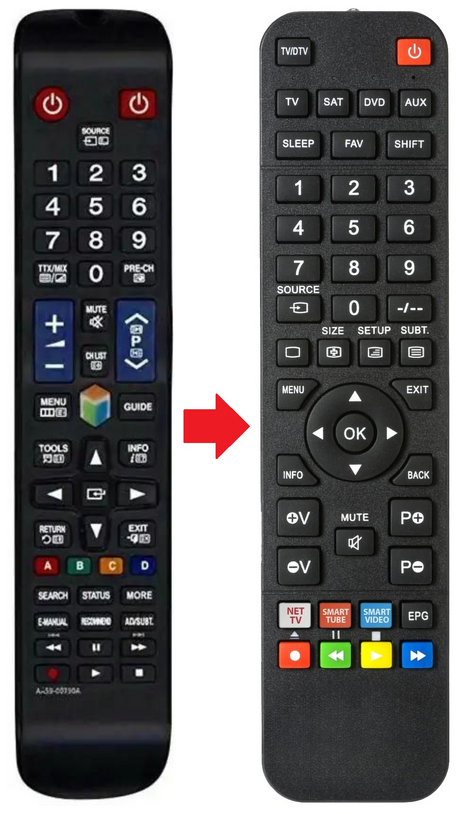 UE40F6320 SAMSUNG afstandsbediening - productfoto