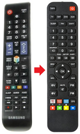 UE58J5200 SAMSUNG afstandsbediening - productfoto