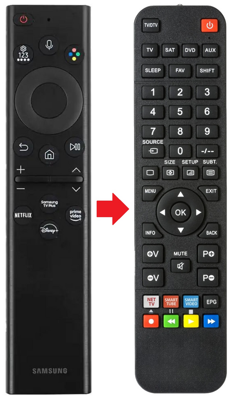 UE65BU8500K SAMSUNG afstandsbediening - productfoto