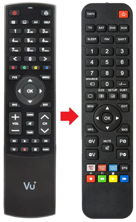 UNO4K-SE VU  afstandsbediening - productfoto