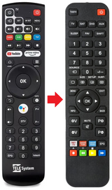 UPT2-4K TELESYSTEM afstandsbediening - productfoto
