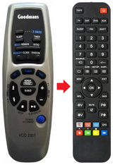 VCD2001 GOODMANS afstandsbediening - productfoto