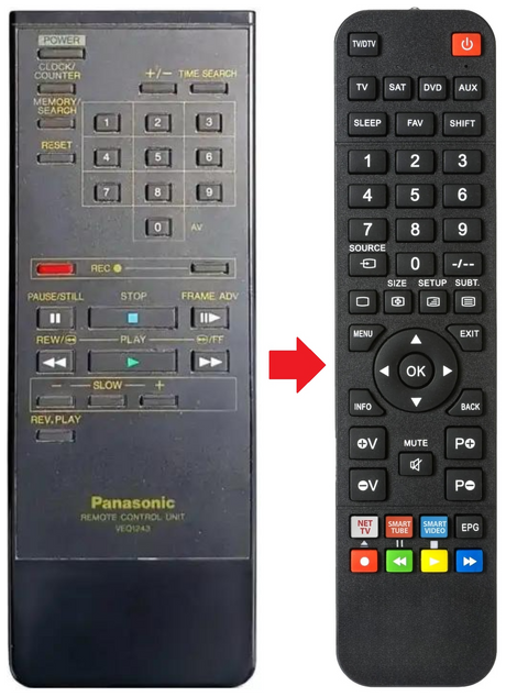 VEQ1243 PANASONIC afstandsbediening - productfoto